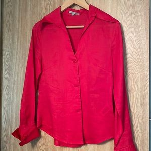 Zara basic red top